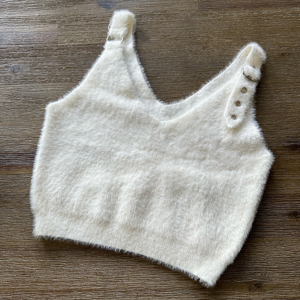 Cozy Cream Fuzzy Women's Top